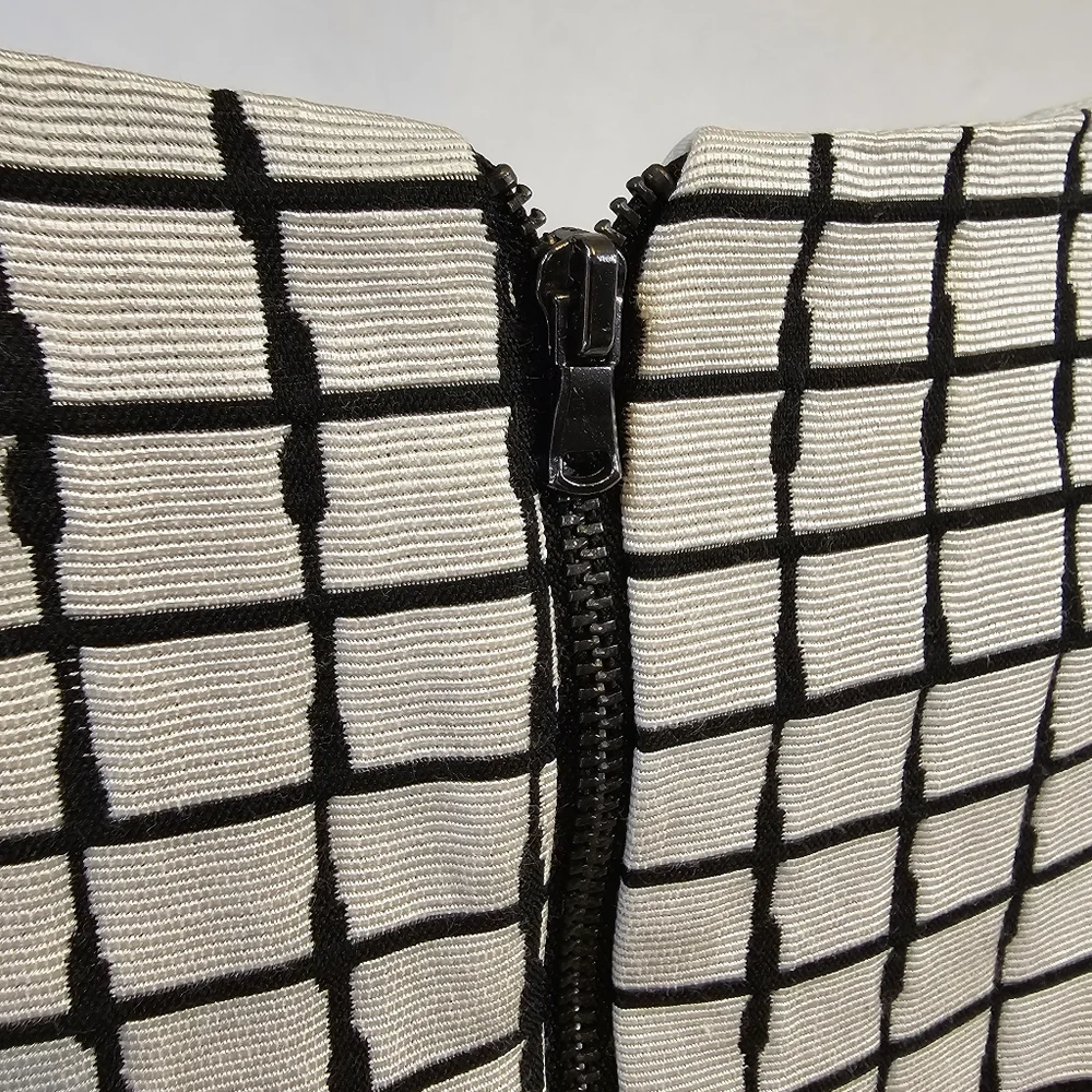 Betsey Johnson Black and White Grid Mini Dress - Picture 9 of 10